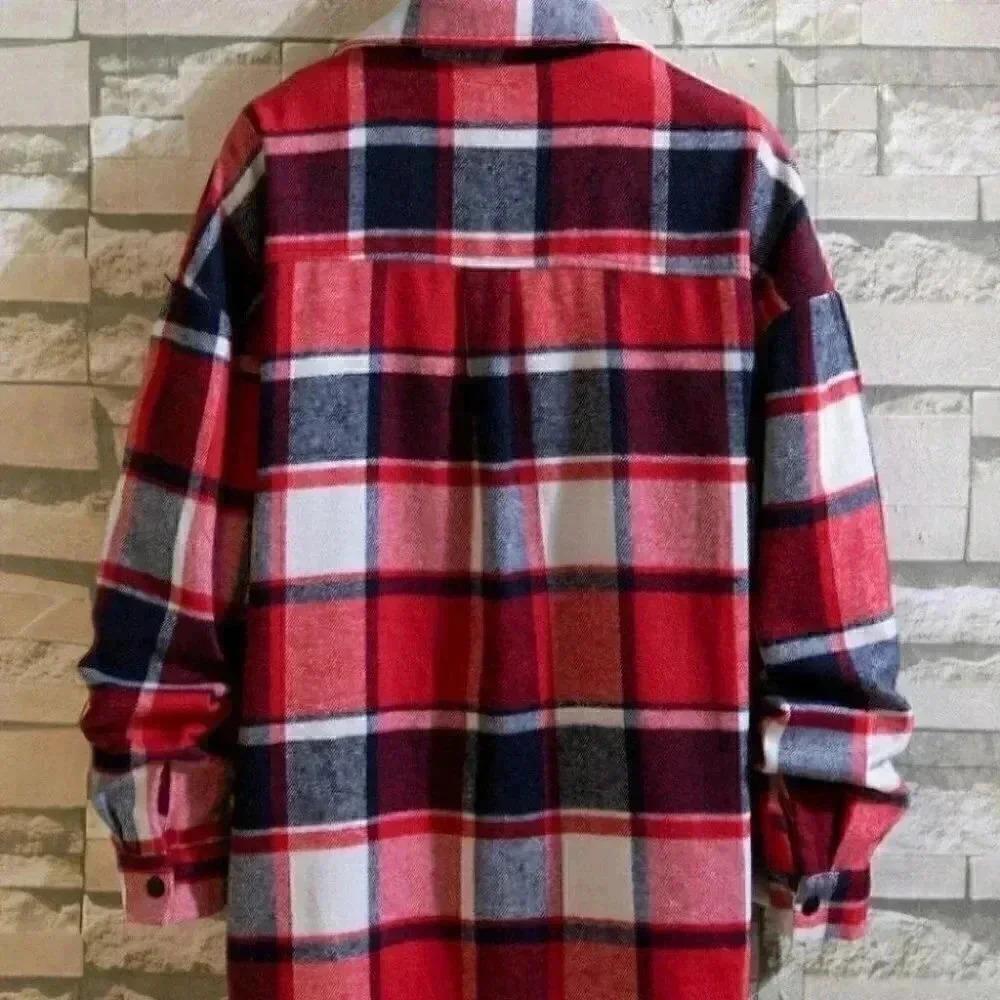 Casual Plaid Men's Coat - Picture 2 of 3